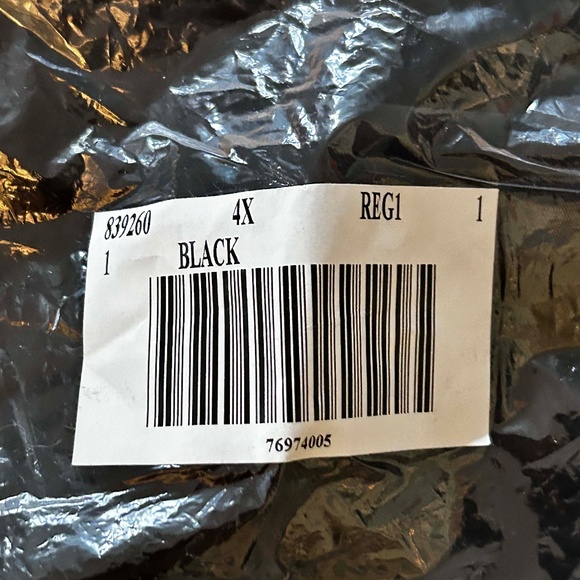 BRIEFS, BATHING SUIT BOTTOM, NYLON SPANDEX, BLACK, SIZE 4X, ADDITION ELLE, - Picture 5 of 5